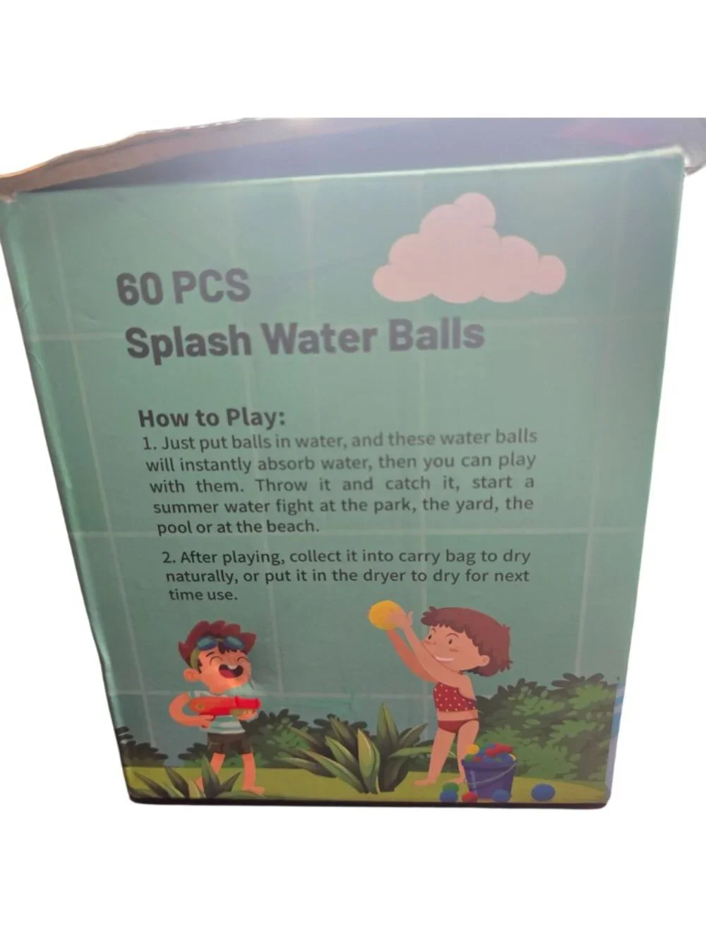 54 Pcs Reusable Water Balls For Kids & Adults Soft & Absorbent Great For Outdoor